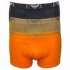 3ks Boxeriek Emporio Armani (Navy / khaki / orange) | Veľkosť: S