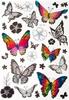 Nálepky - Farebné motýle