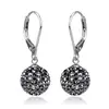 Náušnice Discoballs | Čierna hematitová
