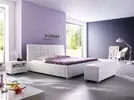 Posteľ ISA COMFORT 180 x 200 cm (koženka, biela)