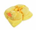 Detský záhlavník s mikrovláknovou dekou (žltá kačička)