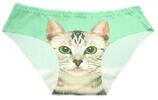 Dámske nohavičky s mačkou Intimidao | Veľkosť: M | Zelená