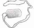 Identifikačná vojenská známka Dog tag (s retiazkou)