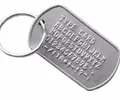 Identifikačná vojenská známka Dog tag (s krúžkom)