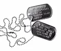 Identifikačná vojenská známka Dog tag s retiazkou (dvojička)