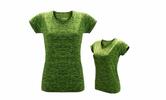 Športové melírované tričko | Veľkosť: S | Zelená