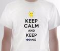 Pánske tričko Keep calm and keep GOing | Veľkosť: S | Biela