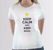 Dámske tričko Keep calm and keep GOing | Veľkosť: XS | Biela