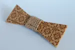 Drevený motýlik zdobený | Kvety