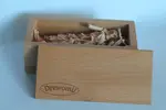 Darčeková drevená krabička na motýlik