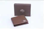Kožená peňaženka s ochranou osobných údajov BROWN & SILVER | Hnedá