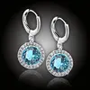 Náušnice Brillance Isabella - Aquamarine Blue