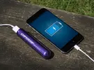 Veho PowerBank 2800 mAh - Purple + karabinka