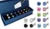 7-dielny set náušníc s kryštálmi Swarovski Elements - sada č. 1