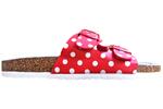 Dámske korkové papuče Samlux s guľôčkami | Veľkosť: 36 | Červená