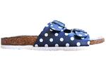 Dámske korkové papuče Samlux s guľôčkami | Veľkosť: 36 | Modrá