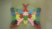 Drevené puzzle Motýľ