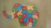 Drevené puzzle Slon