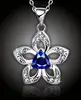 Okúzľujúca kvetina "Jasmine Blue" s veľkým modrým kryštálom