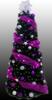 Ozdobený Vianočný stromček 70 cm | Fialová