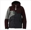 Pánska snowboard bunda REHALL OX BLOOD RED | Veľkosť: S | Vínová / tm.šedá / sv.šedá