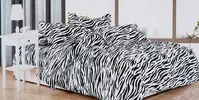 7-dielna súprava posteľných obliečok | Vzor 4 / zebra