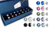 7-dielny set náušníc s kryštálmi Swarovski Elements - sada č. 2