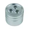 1 ks LED svietidlo prisadené 3W, kruh, chróm Teplá biela WW 3000K