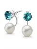 Náušnice Pearl Crystals | Light Turquoise