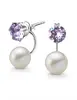 Náušnice Pearl Crystals | Violet