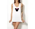 Valentínske tielko dámske Mickey/Minnie | Veľkosť: S | Biela