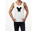 Valentínske tielko pánske Mickey/Minnie | Veľkosť: S | Biela