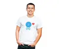 Valentínské tričko pánske He / She | Veľkosť: S | Biela