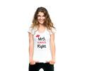 Valentínské tričko dámske Mr. a Mrs. Right | Veľkosť: S | Biela