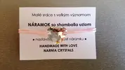 Náramok so shamballa uzlom | Svetlo ružová