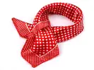 Elegantná bodkovaná šatka | Červená