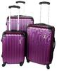 Sada 3 kufrov v ABS prevedení Travel Lex - Colors | Fialová