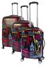 Sada 3 kufrov v ABS prevedení Travel Lex - City Aluminum | Čierna