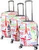 Sada 3 kufrov v ABS prevedení Travel Lex - City Aluminum | Biela