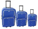 Sada 3 kufrov 100% polyester Travel Lex - Comfort Colors | Modrá