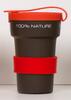 300 ml Eko pohár Tree Cup | Hnedá / červená