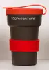 300 ml Eko pohár Tree Cup | Hnedá / červená