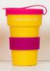 300 ml Eko pohár Tree Cup | Žltá / fialová