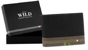 Peňaženka Wild 150 | Černo - hnedá