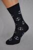 Bláznivé pánske ponožky Kotva | Veľkosť: 40-43 | Modrá