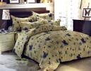 7-dielna súprava posteľných obliečok | Floral / Žltá