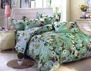 7-dielna súprava posteľných obliečok | Floral / Modrá