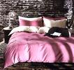 7-dielna súprava posteľných obliečok (dvojfarebné) | Ružovo-biela