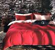 7-dielna súprava posteľných obliečok (dvojfarebné) | Červeno-biela