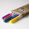 Permanentné fixky na textil (SET 3) | SET 3 - Žltá, bledomodrá, ružová, fialová, zelená